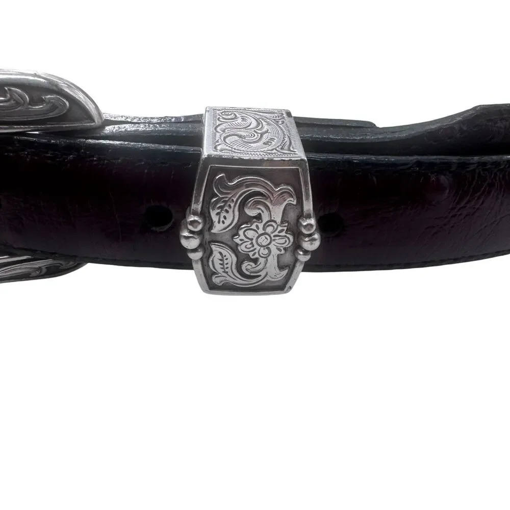 Justin Top Grain Cow Hide Brown Women's Belt, Size 32 Fast Shipping